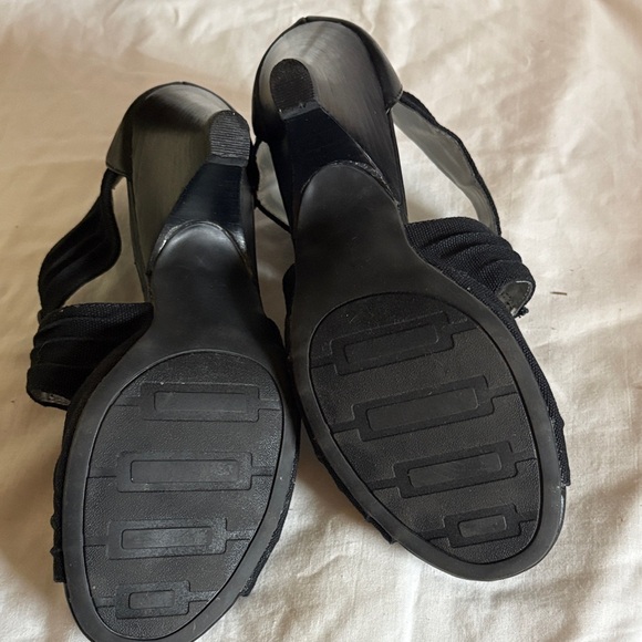 Black Women's Shoes by Coach and Four size 6.5 peep toes - Picture 7 of 11